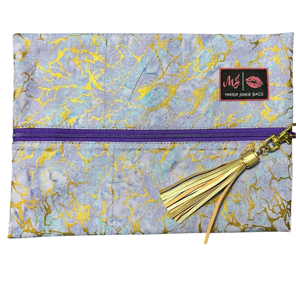 Makeup Junkie Women’s Small Bag in Purple and Gold